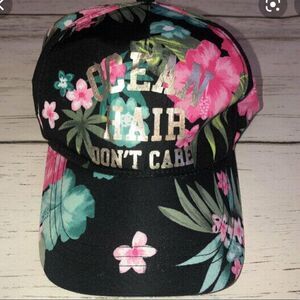 Justice Black Pink Green Silver Ocean Hair Don’t Care Tropical Cap